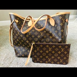Louis Vuitton Neverfull GM WITH CLUTCH